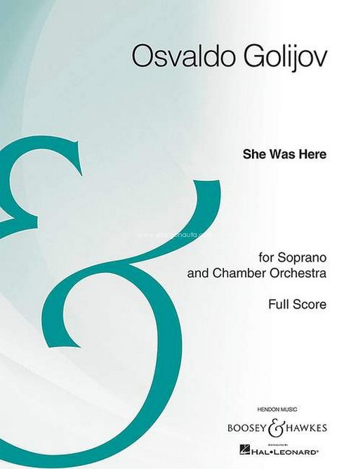 She Was Here, Four Songs by Franz Schubert, for soprano and chamber orchestra, score