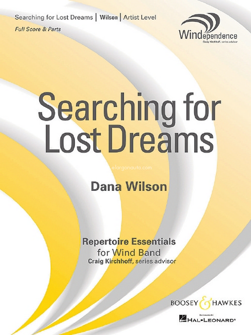 Searching for Lost Dreams, for wind band, score and parts