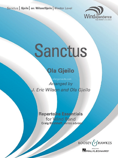 Sanctus, for wind band, score. 9790051663705