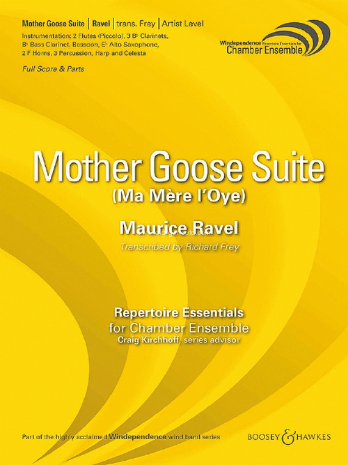 Mother Goose Suite = Ma Mère l'Oye, for chamber ensemble and percussion, score and parts