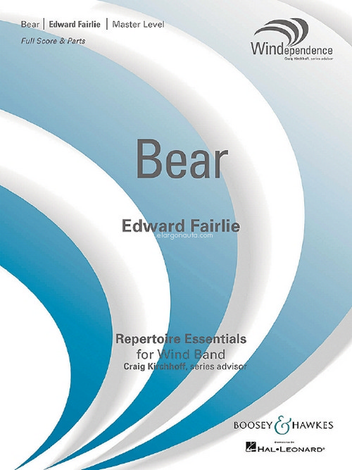 Bear, for wind band, score