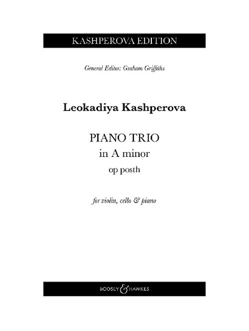 Piano Trio in A minor op. posth., score and parts