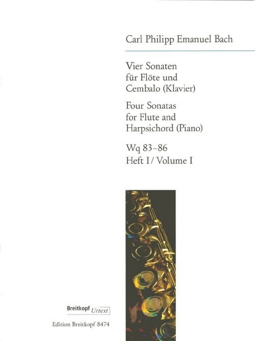 4 Sonatas Heft 1, Breitkopf Urtext, flute and harpsichord (piano)