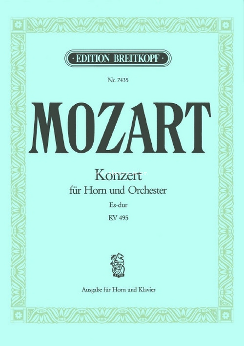 Hornkonzert [Nr. 4] Es-dur KV 495, Ausgabe für Horn und Klavier