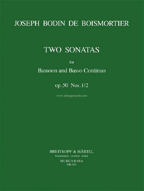 2 Sonatas Op. 50/1-2, in E minor and G major, bassoon and basso continuo