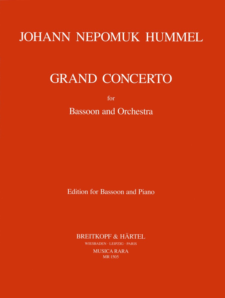 Grand Concerto for Bassoon and Orchestra, Piano Reduction