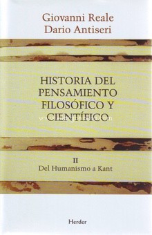 Historia del pensamiento filosófico y científico, II: Del Humanismo a Kant. 9788425415890