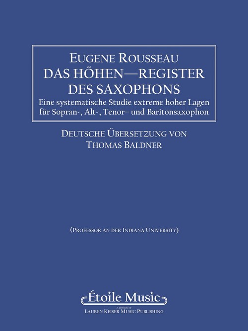 Saxophone High Tones (German Edition)