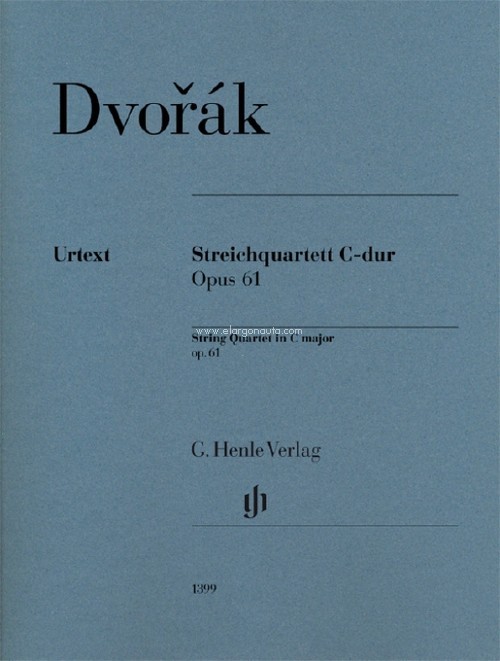 String Quartet in C major op. 61. 9790201813998