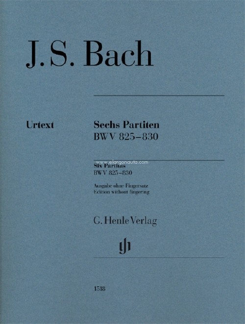 Six Partitas BWV 825-830. Piano