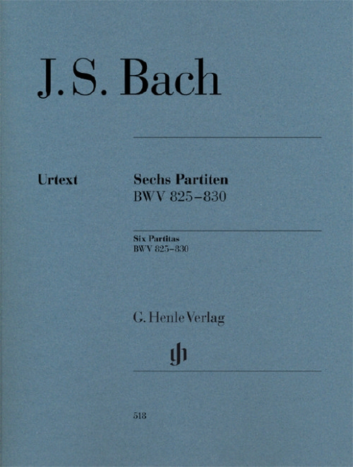 Six Partitas BWV 825-830, for piano. 9790201805184