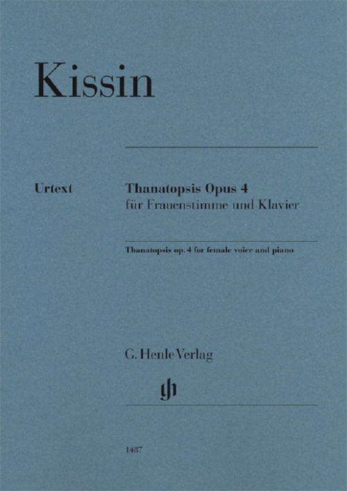 Thanatopsis op. 4, for female voice and piano. 9790201814872