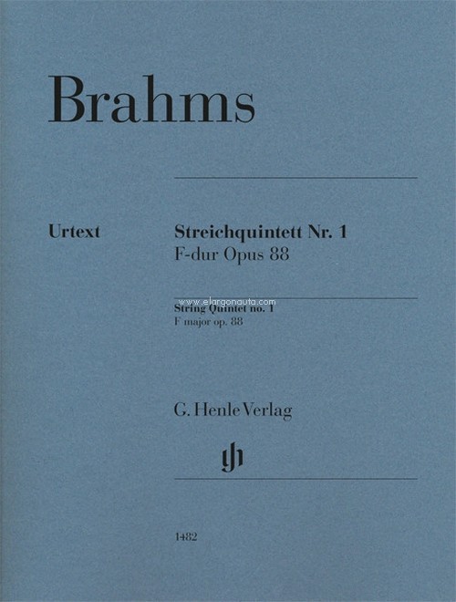 Streichquintett Nr. 1 F-dur op. 88. Set of Parts