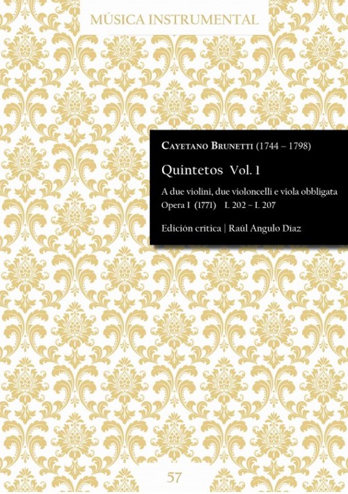 Quintetos Vol. 1 Opera I (1771) L202-L207