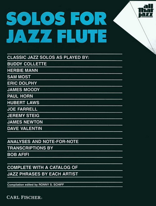 Solos for Jazz Flute. 9780825804144
