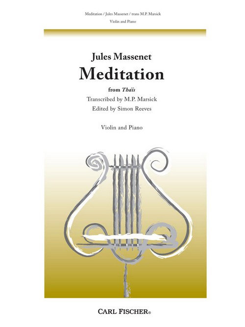 Meditation (Thais), Violin and Piano