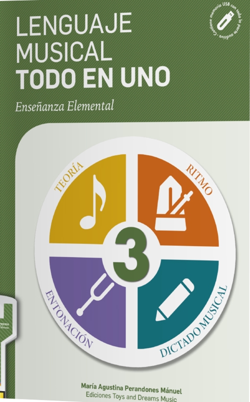 Lenguaje Musical Todo en Uno. 3º Nivel. Enseñanza elemental. 9788412171563