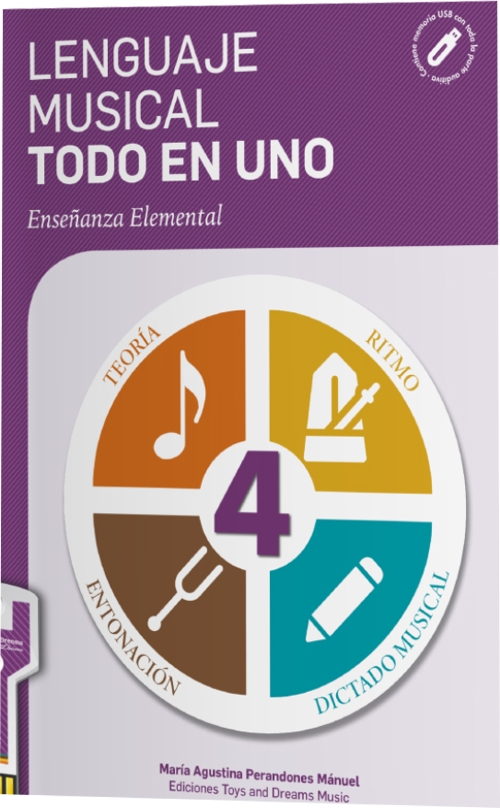 Lenguaje Musical Todo en Uno. 4º Nivel. Enseñanza elemental.