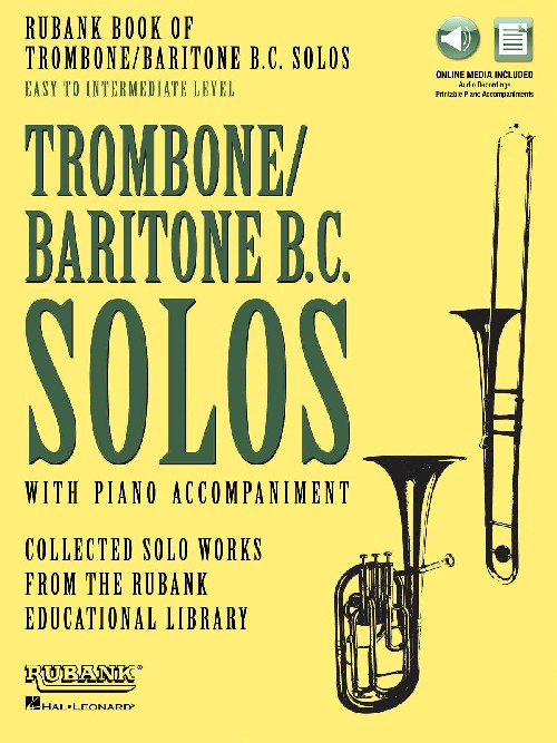 Rubank Book of Trombone/Baritone B.C. Solos: Easy to Intermediate, with Piano Accompaniment